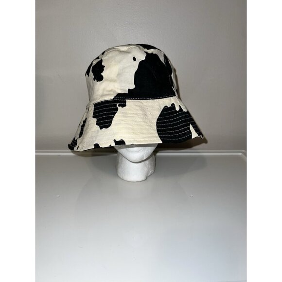 BAGGU Organic Cotton Animal Print Cow Bucket Hat One Size main image 12